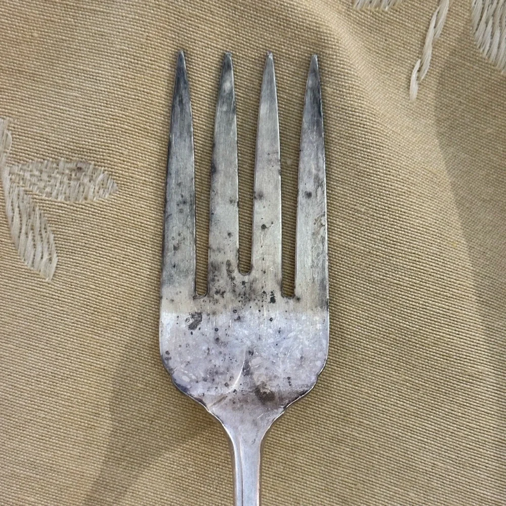 Vintage Community White Orchid 1953 Serving / Meat Fork.